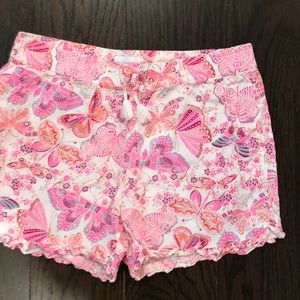 pink butterfly shorts